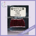 Wholesale synthetic top quality round machine cut 1.00mm #8 ruby stone prices